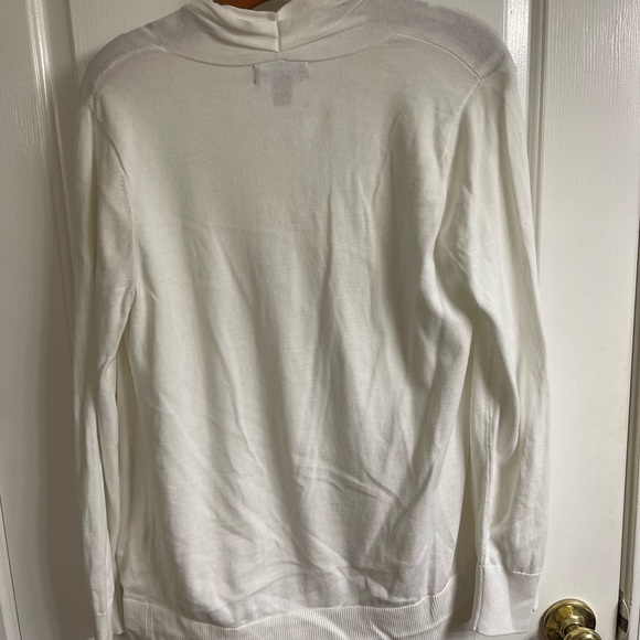 🟢Womens Medium Lands End cream cardigan - Picture 6 of 7